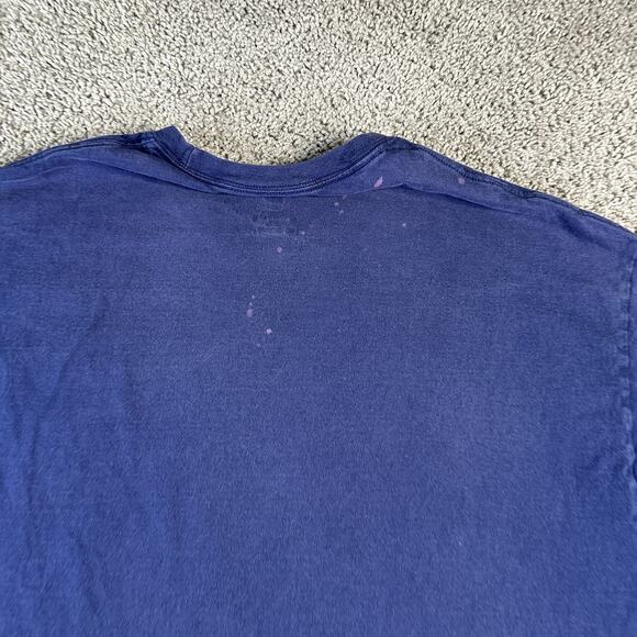 Yankees Stand For The Flag Shirt Mens 2XL Blue Hanes Patriotic Cross Graphic Tee - Picture 7 of 11